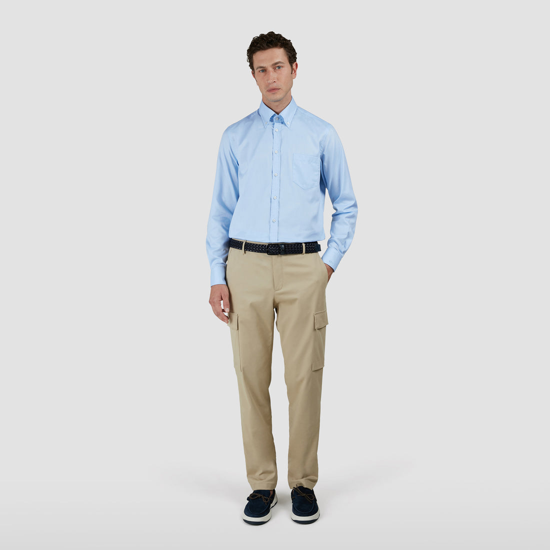Light Blue Summer Oxford Button-Down Collar Shirt - Paul & Shark