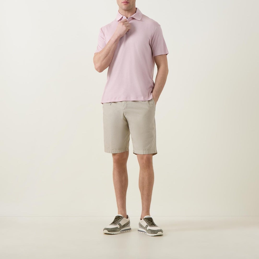Khaki Ultra-Light Poplin Cotton Bermuda Shorts - Paul & Shark