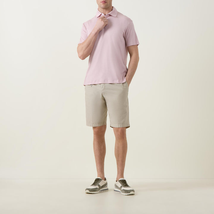 Khaki Ultra-Light Poplin Cotton Bermuda Shorts - Paul & Shark