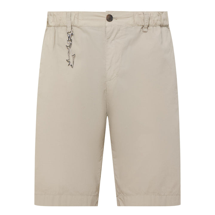 Khaki Ultra-Light Poplin Cotton Bermuda Shorts - Paul & Shark