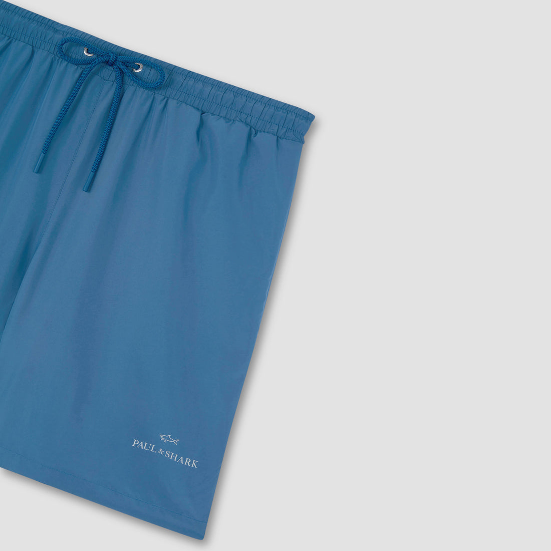Airforce Blue Swim Shorts with Reflective Logo - Paul & Shark