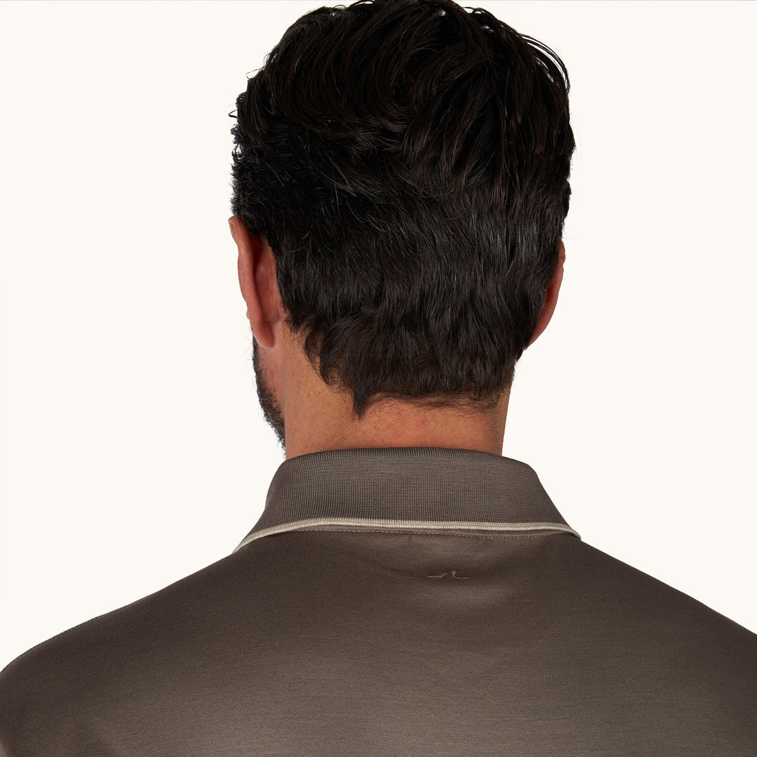 Brown Aqua Touch Knitted Cotton Polo Shirt w/ Striped Details - Paul & Shark - Boutique Jacques International