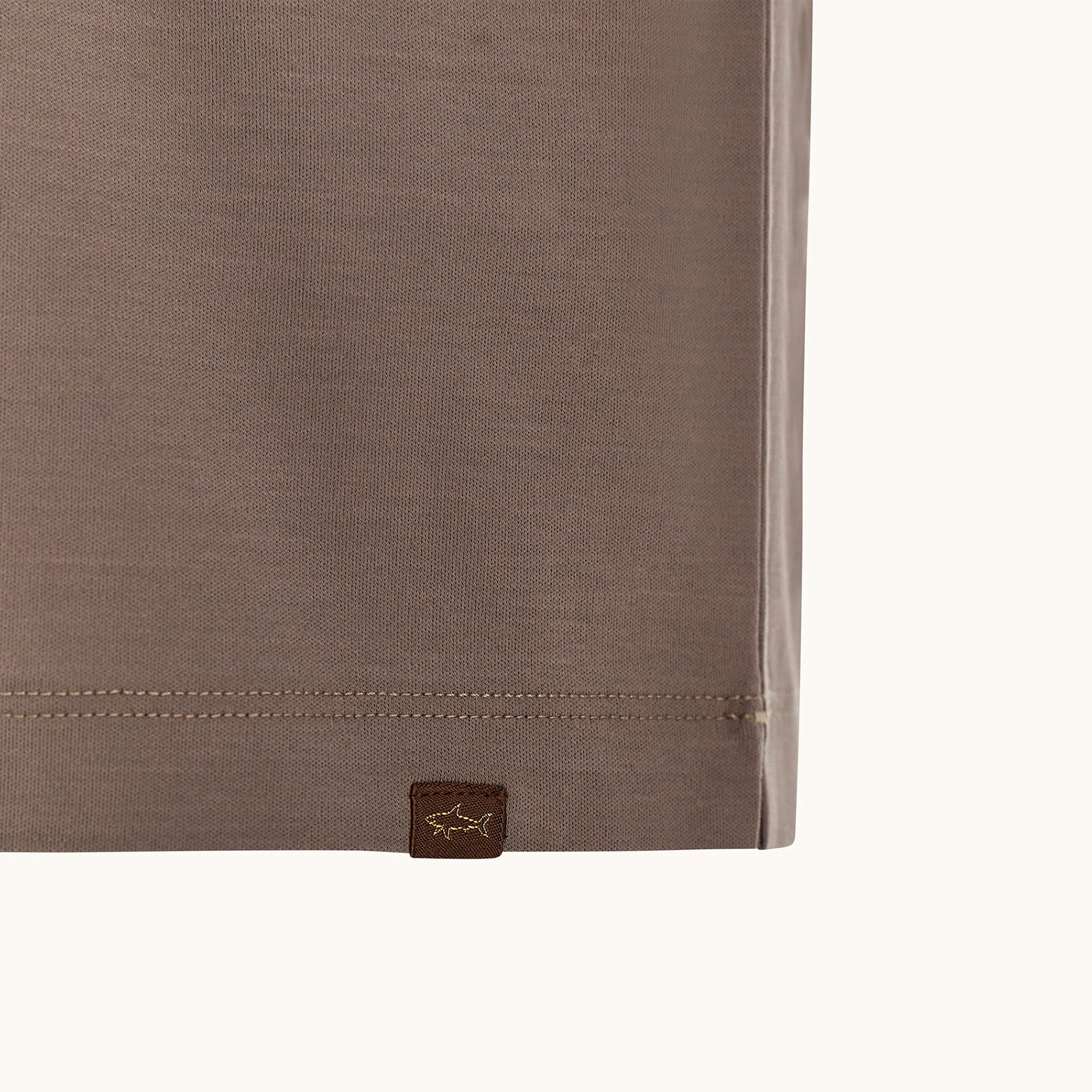 Brown Aqua Touch Knitted Cotton Polo Shirt w/ Striped Details - Paul & Shark - Boutique Jacques International