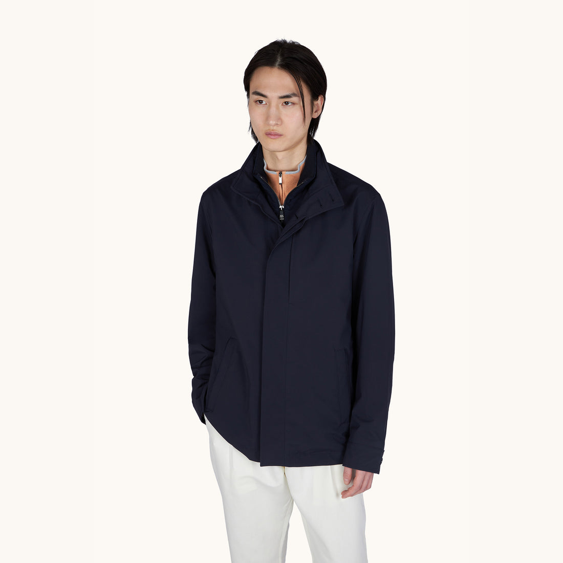 Navy Typhoon® Platinum Waterproof Car Coat - Paul & Shark - Boutique Jacques International