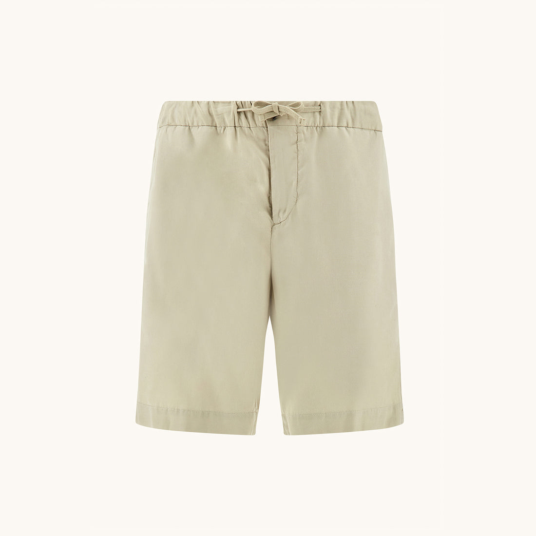 Beige XSoft Garment-Dyed Lyocell Bermuda Shorts w/ Drawstring - Paul & Shark - Boutique Jacques International