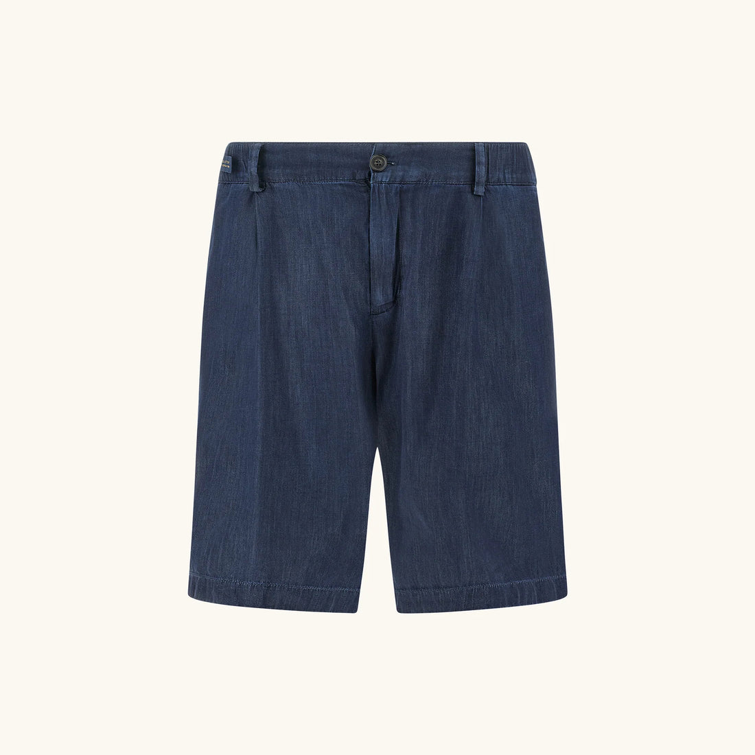 Denim Blue Lightweight Giza Cotton Chambray Bermuda Shorts - Paul & Shark - Boutique Jacques International
