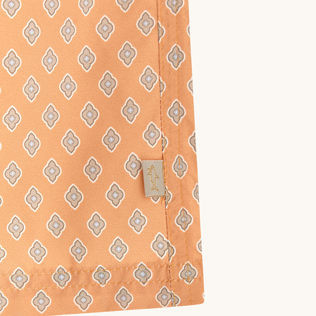 Orange Peach Floral Diamond Portofino Swim Shorts - Paul & Shark - Boutique Jacques International
