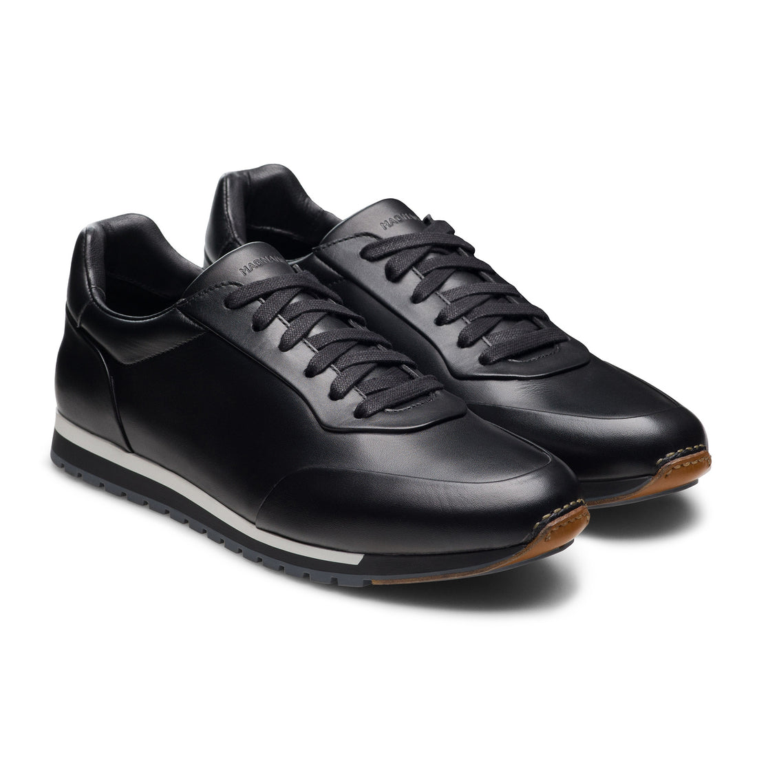 Ibiza II Black Leather Hybrid Sneakers - Magnanni