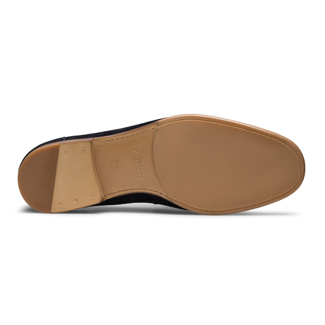 Navy Giancarlo Moc-Toe Horsebit Suede Loafers - Magnanni - Boutique Jacques International