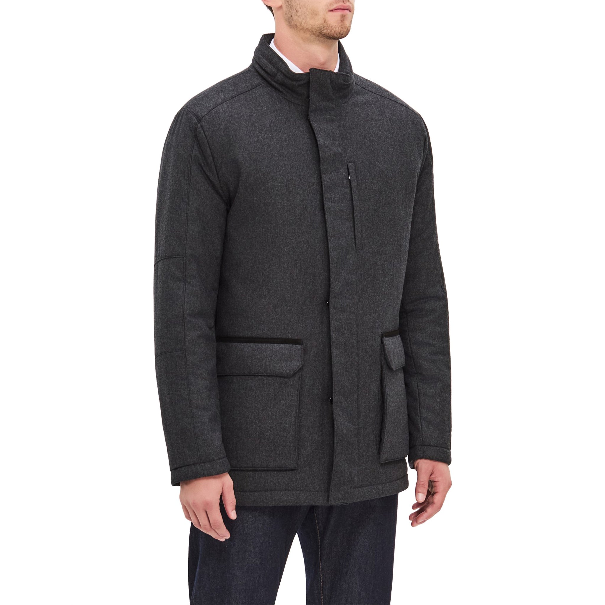 Gray Technical Cashmere Car Coat - Corneliani