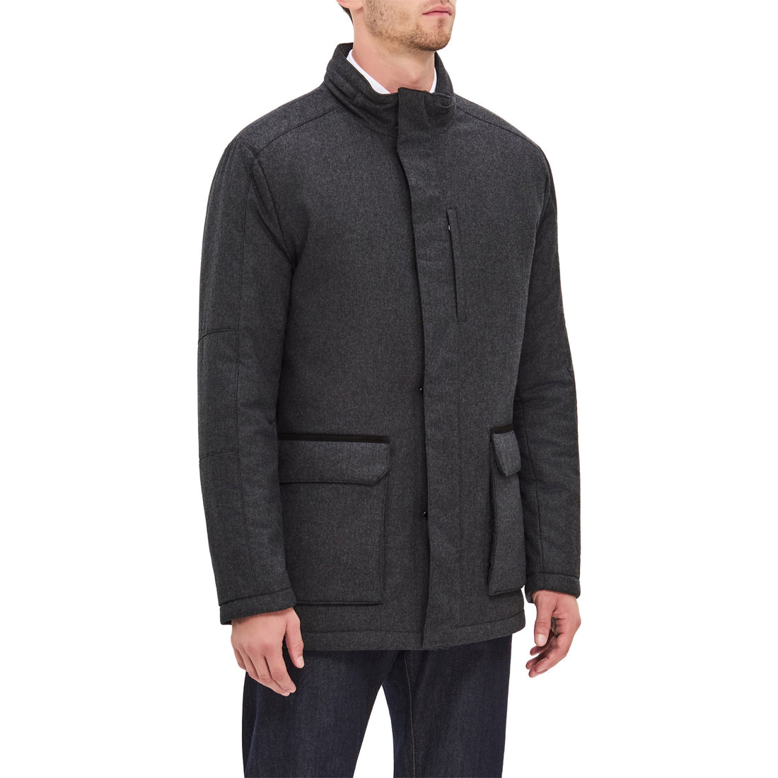 Gray Technical Cashmere Car Coat - Corneliani