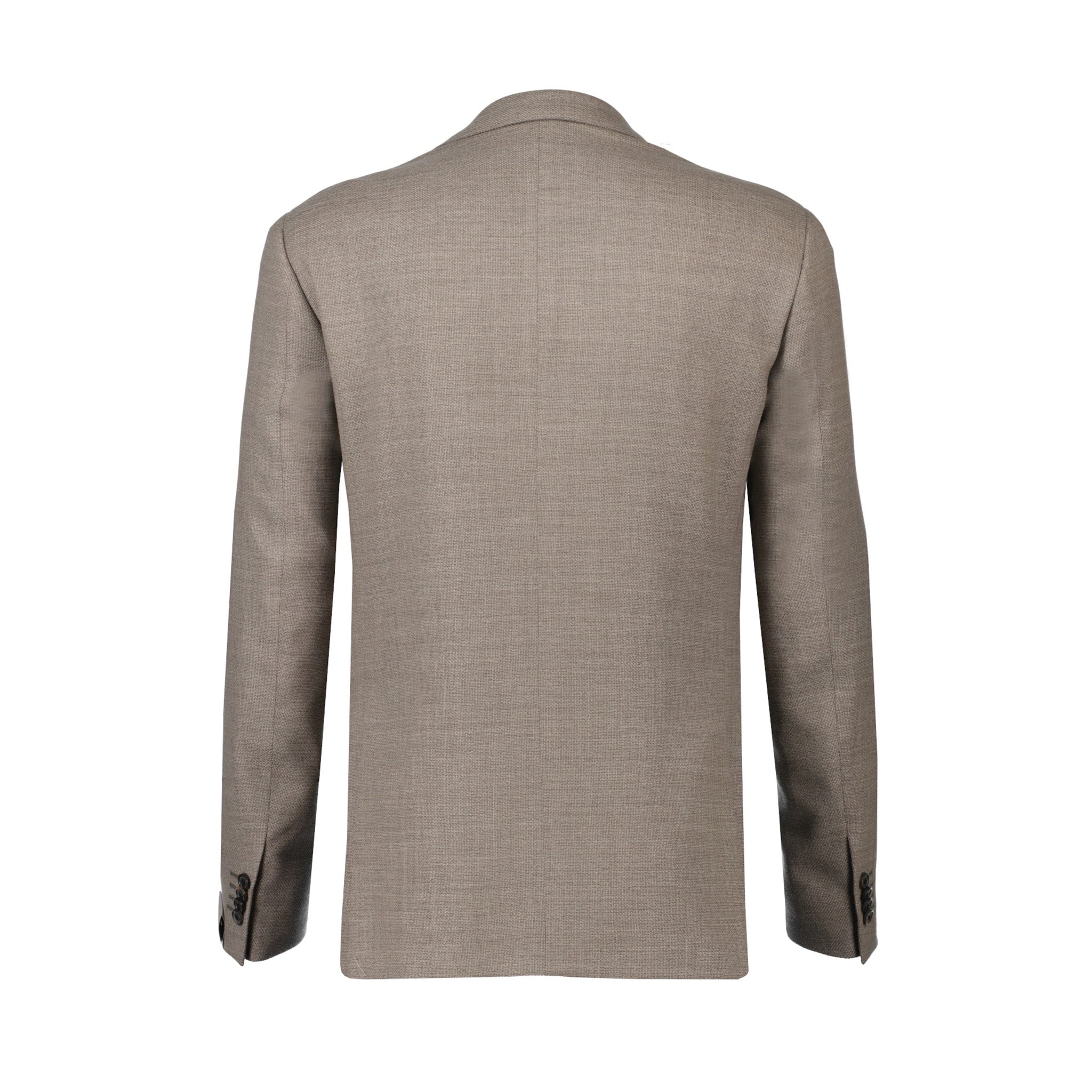 Taupe Textured Hopsack Wool-Stretch Modern Fit Sport Coat - Corneliani - Boutique Jacques International