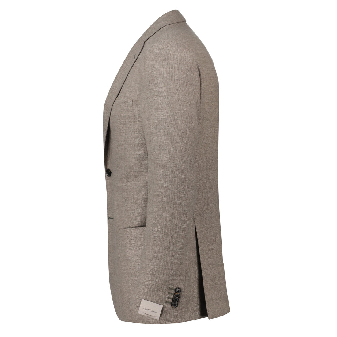 Taupe Textured Hopsack Wool-Stretch Modern Fit Sport Coat - Corneliani - Boutique Jacques International