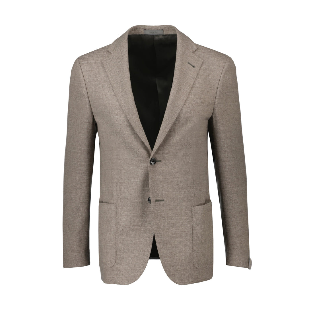 Taupe Textured Hopsack Wool-Stretch Modern Fit Sport Coat - Corneliani - Boutique Jacques International