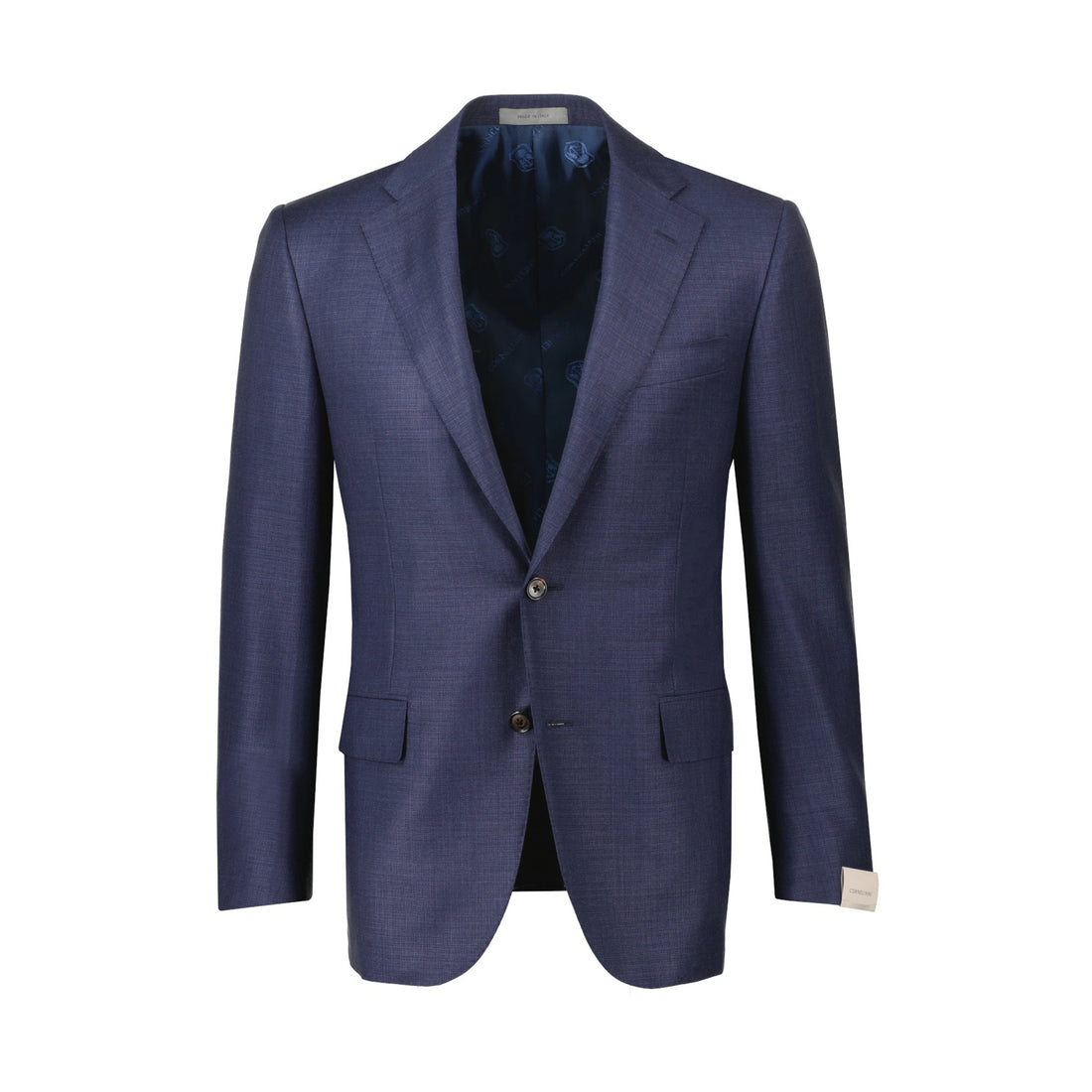 Dark Blue Semi-Solid Super 150s Wool Modern Fit Suit - Corneliani - Boutique Jacques International
