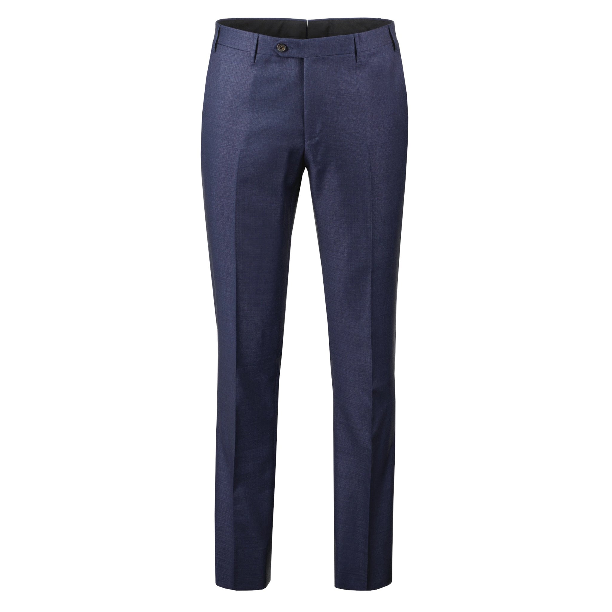 Dark Blue Semi-Solid Super 150s Wool Modern Fit Suit - Corneliani - Boutique Jacques International