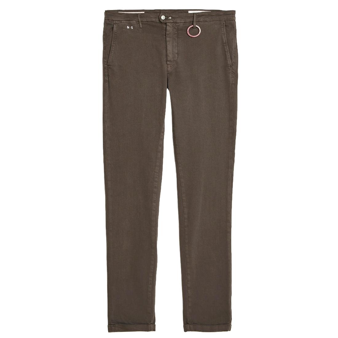 Coffee Brown Soft Dye Luis Slim Fit Super-Stretch Chino Pants - TRAMAROSSA - Boutique Jacques International