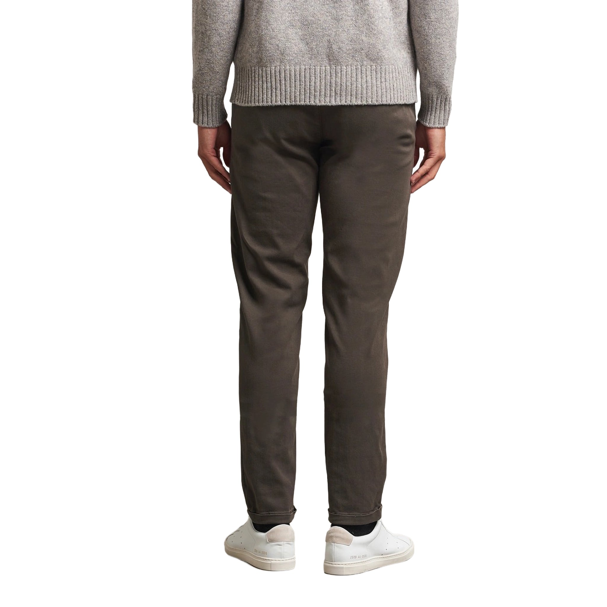 Coffee Brown Soft Dye Luis Slim Fit Super-Stretch Chino Pants - TRAMAROSSA - Boutique Jacques International