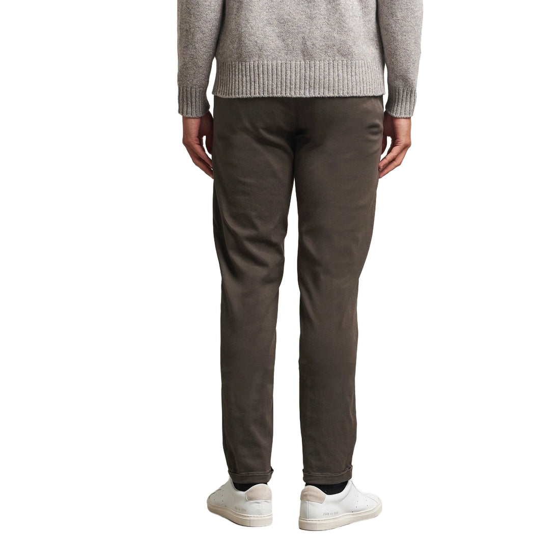 Coffee Brown Soft Dye Luis Slim Fit Super-Stretch Chino Pants - TRAMAROSSA - Boutique Jacques International
