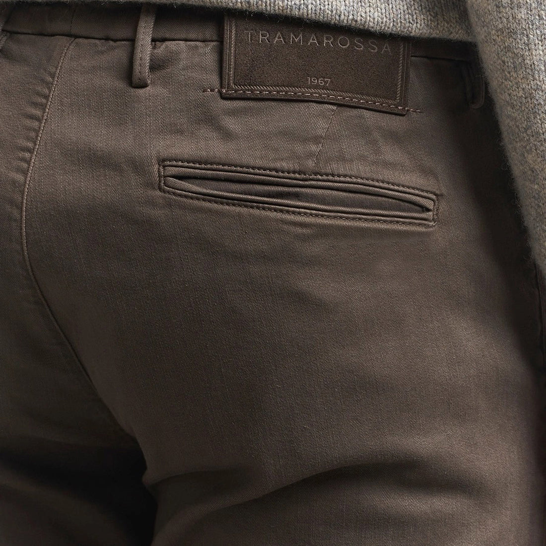 Coffee Brown Soft Dye Luis Slim Fit Super-Stretch Chino Pants - TRAMAROSSA - Boutique Jacques International