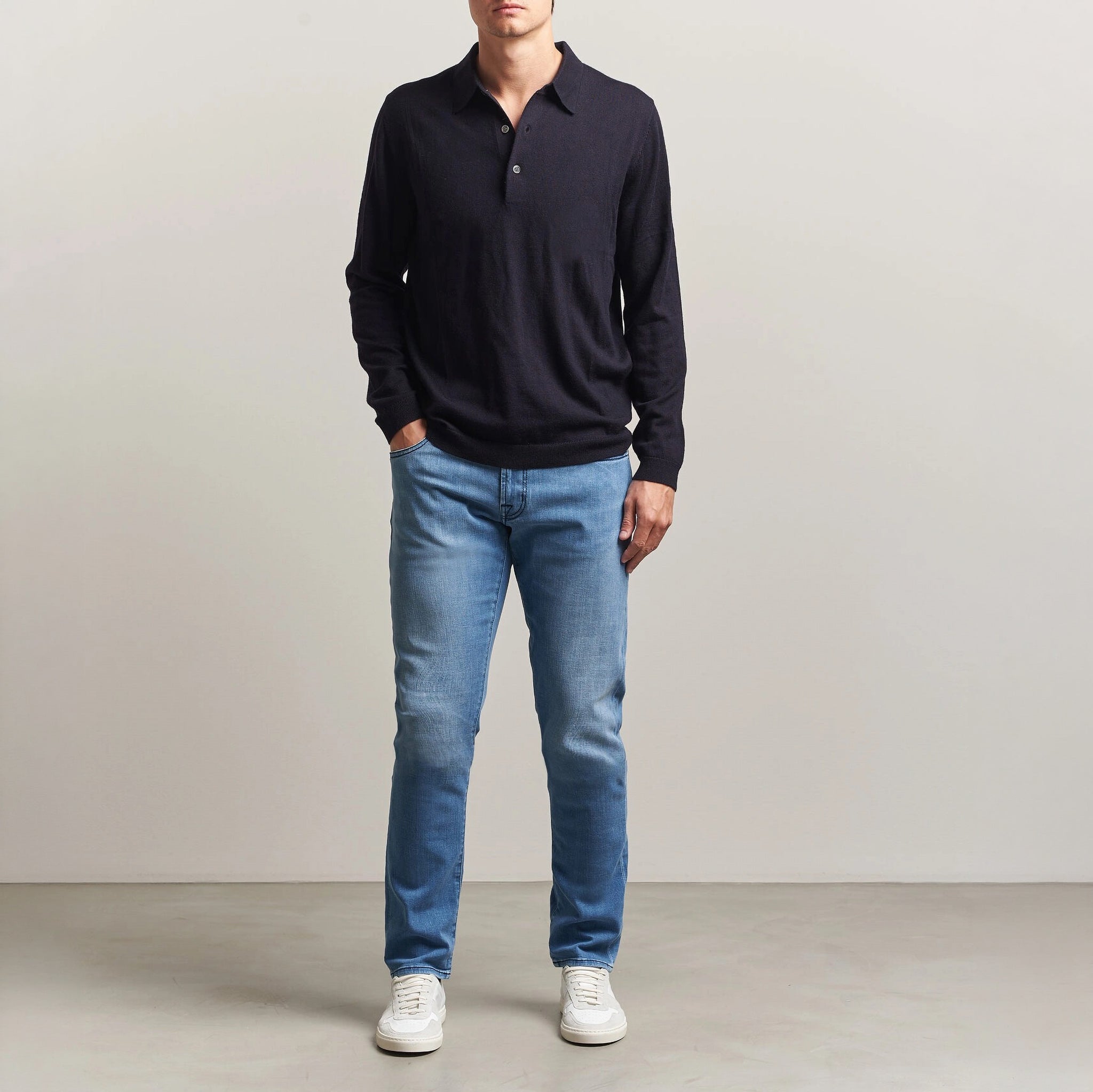 Azure Used R-Elax Michelangelo Modern Fit Super-Stretch Denim - TRAMAROSSA - Boutique Jacques International