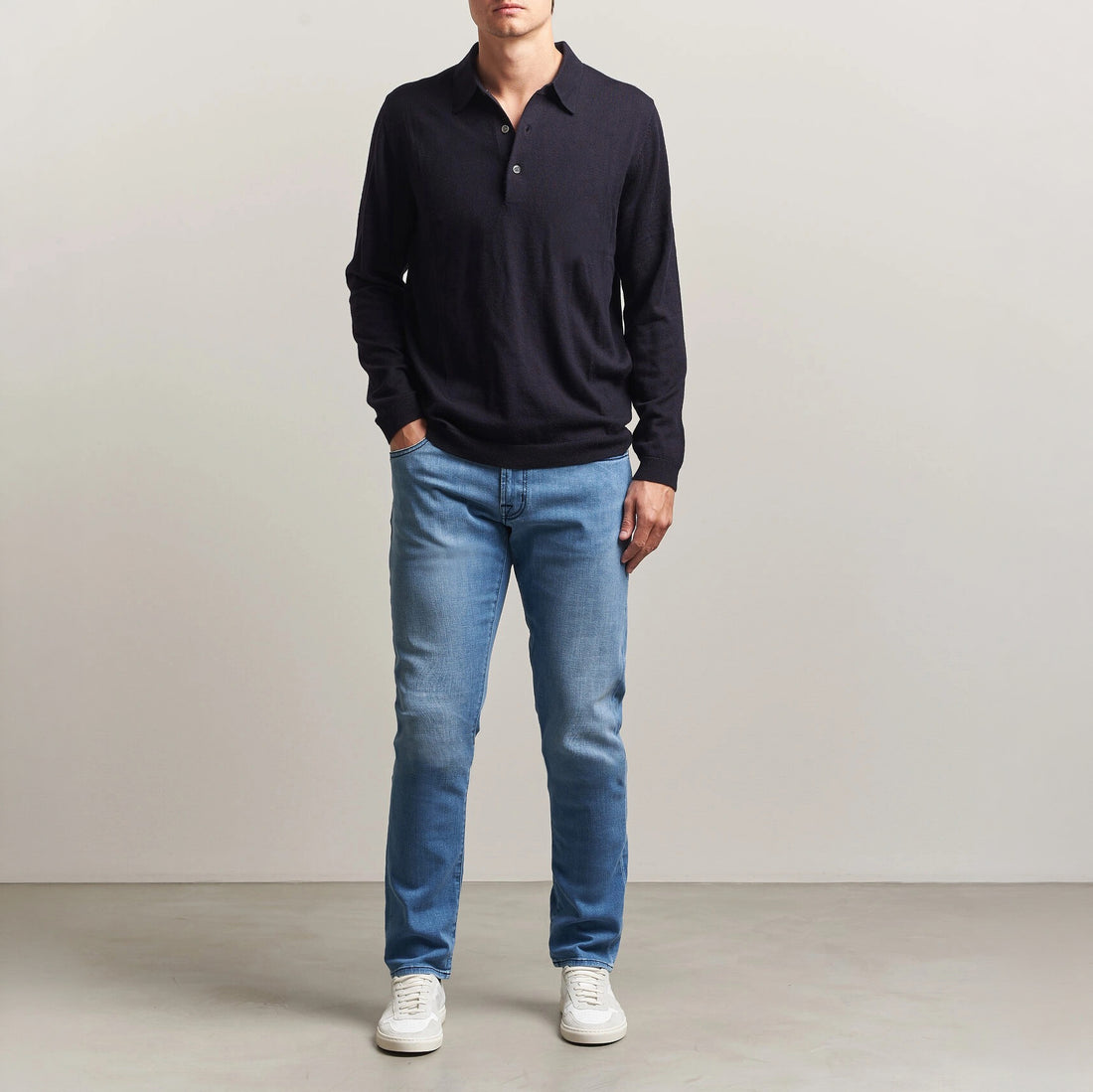Azure Used R-Elax Michelangelo Modern Fit Super-Stretch Denim - TRAMAROSSA - Boutique Jacques International