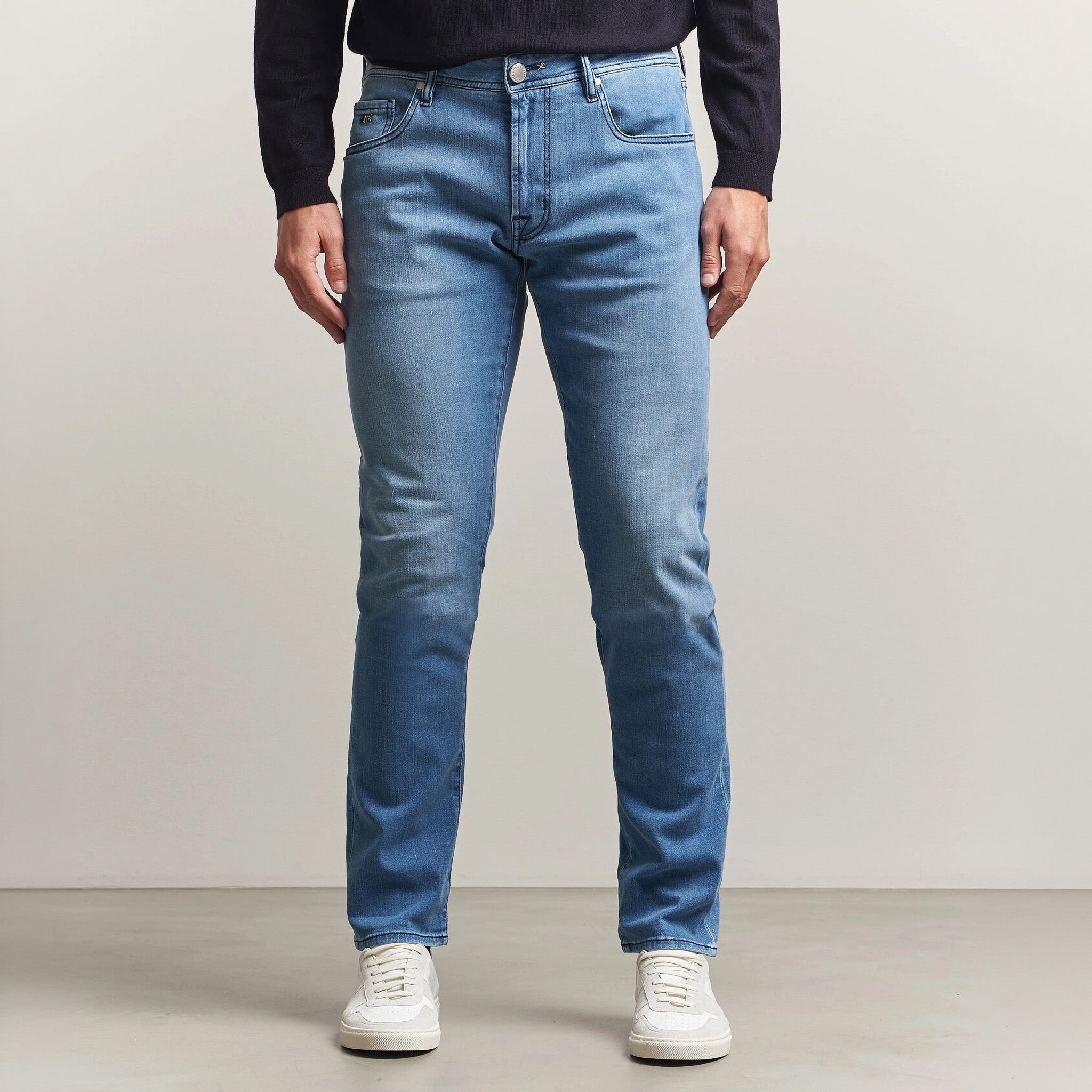 Azure Used R-Elax Michelangelo Modern Fit Super-Stretch Denim - TRAMAROSSA - Boutique Jacques International