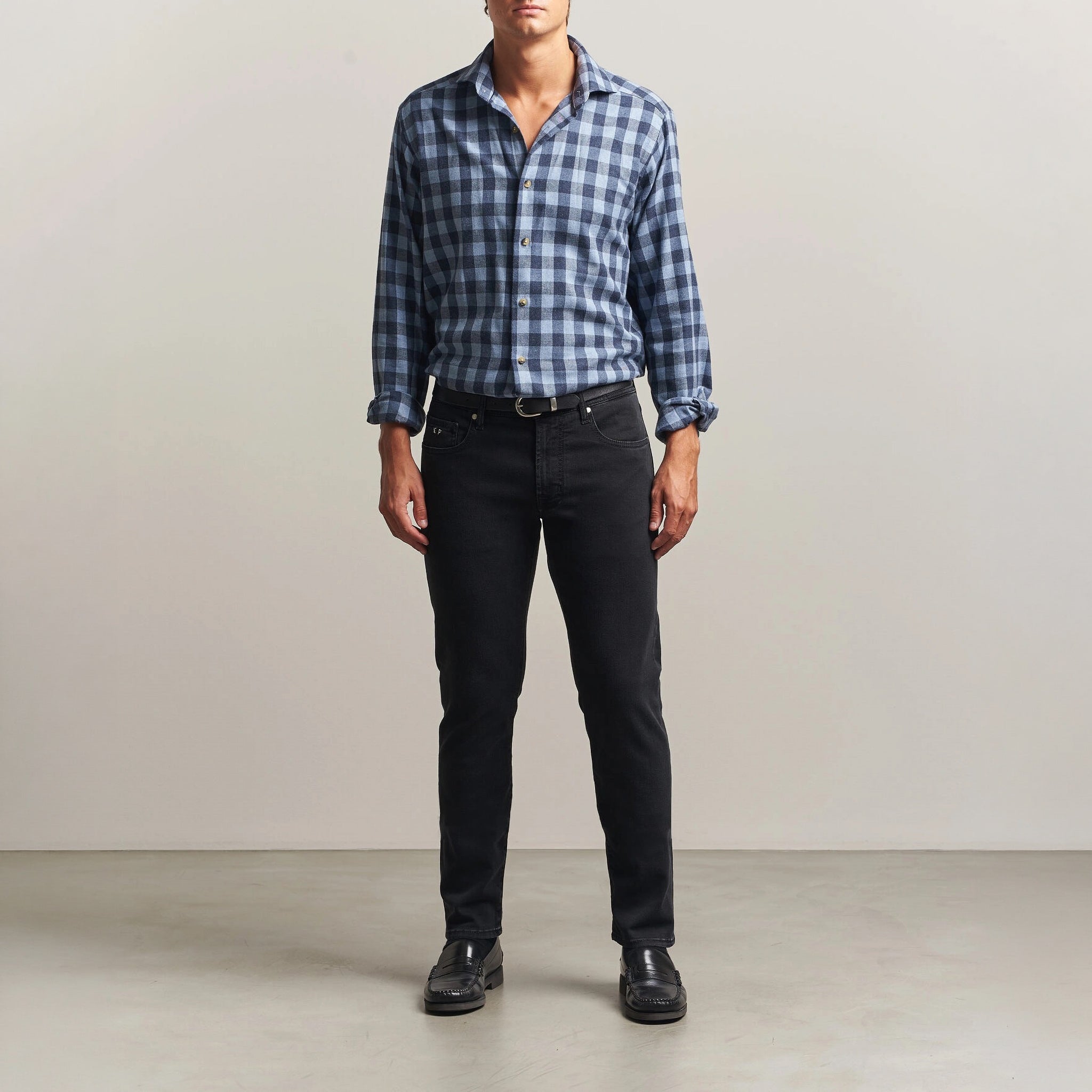Black Raw R-Elax Michelangelo Modern Fit Super-Stretch Denim - TRAMAROSSA - Boutique Jacques International