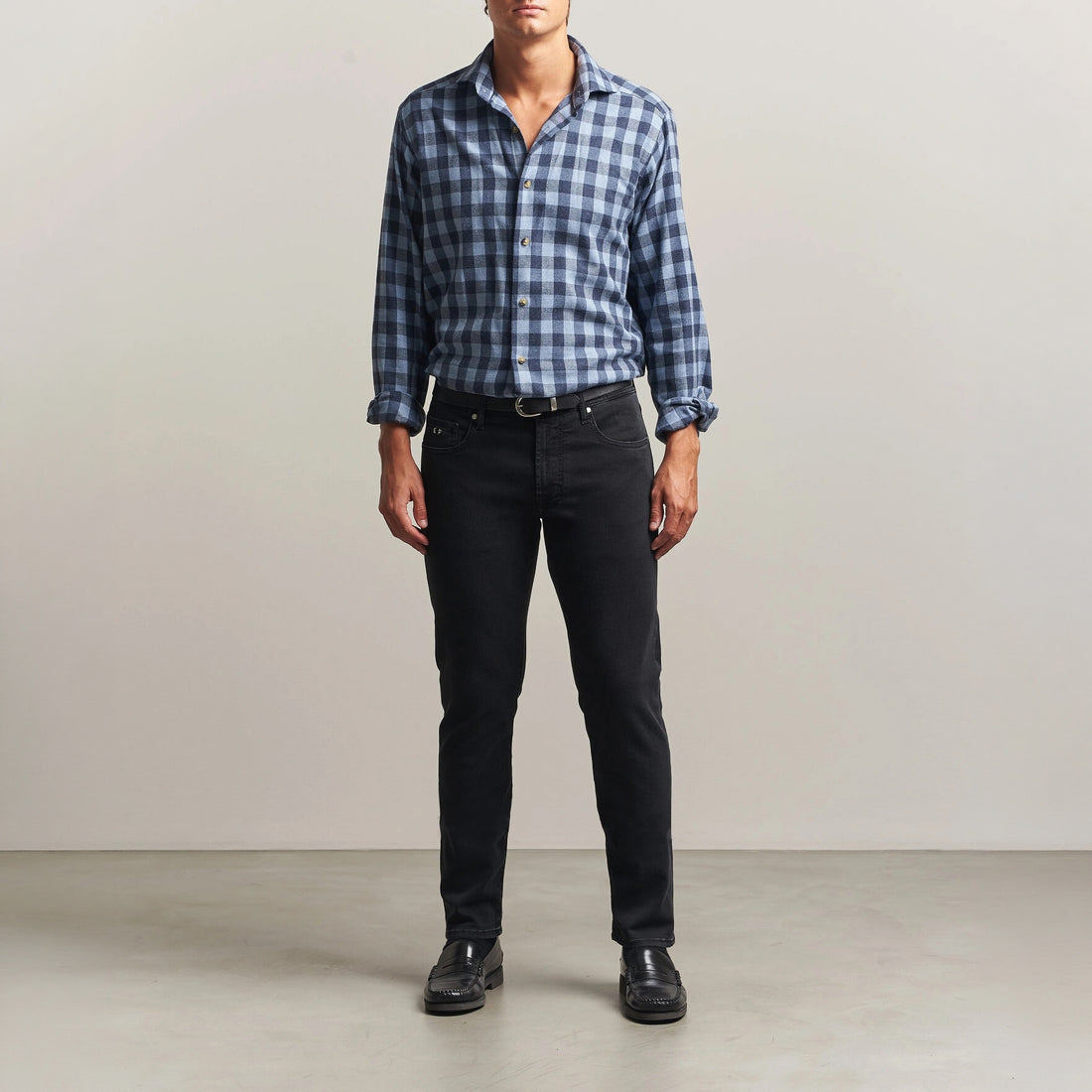 Black Raw R-Elax Michelangelo Modern Fit Super-Stretch Denim - TRAMAROSSA - Boutique Jacques International