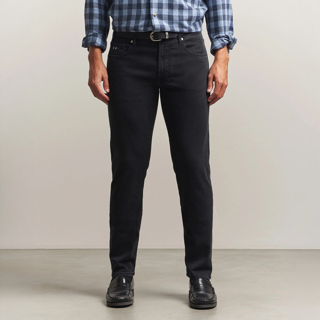 Black Raw R-Elax Michelangelo Modern Fit Super-Stretch Denim - TRAMAROSSA - Boutique Jacques International