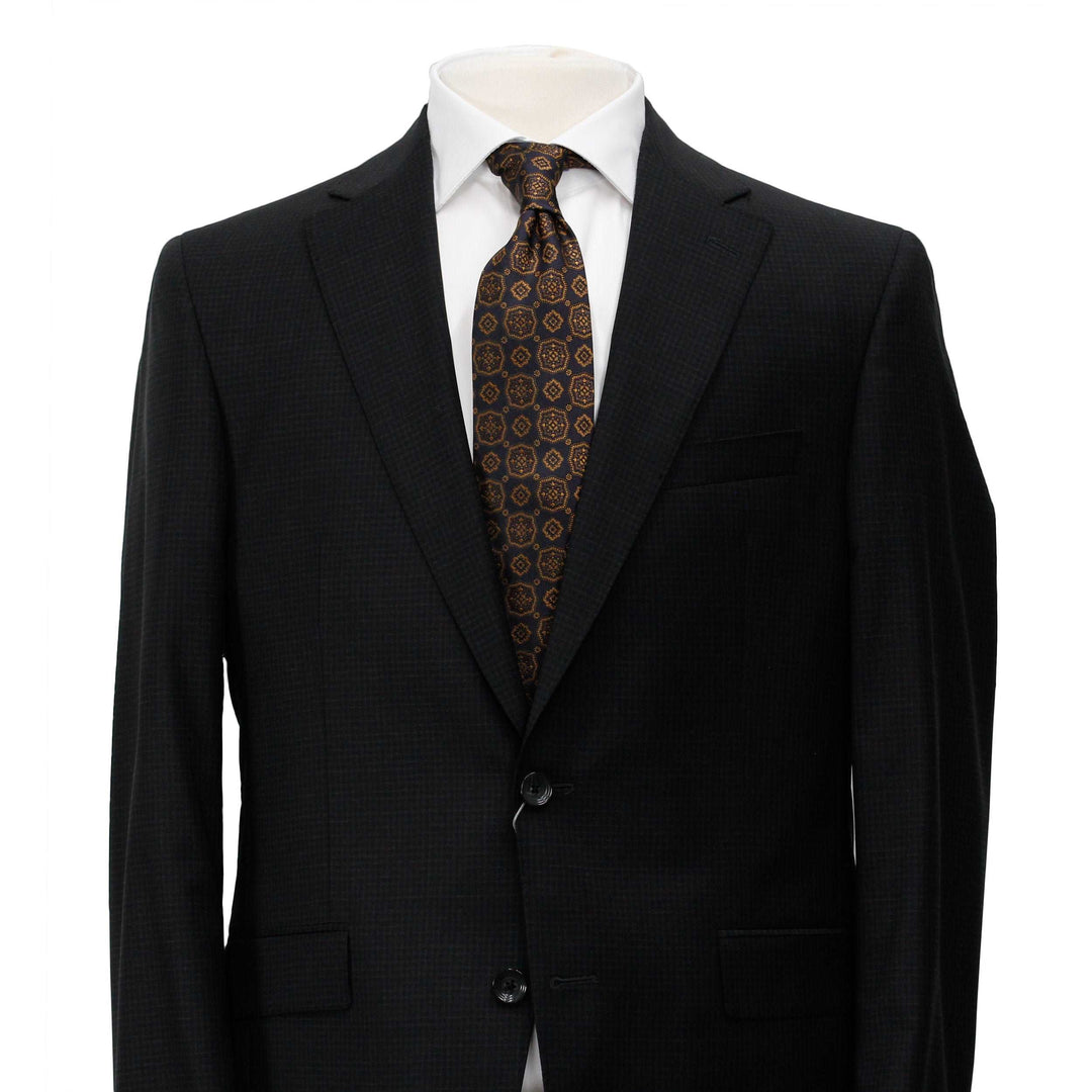 Black Micro Check Esprit Modern Fit Suit - Jack Victor