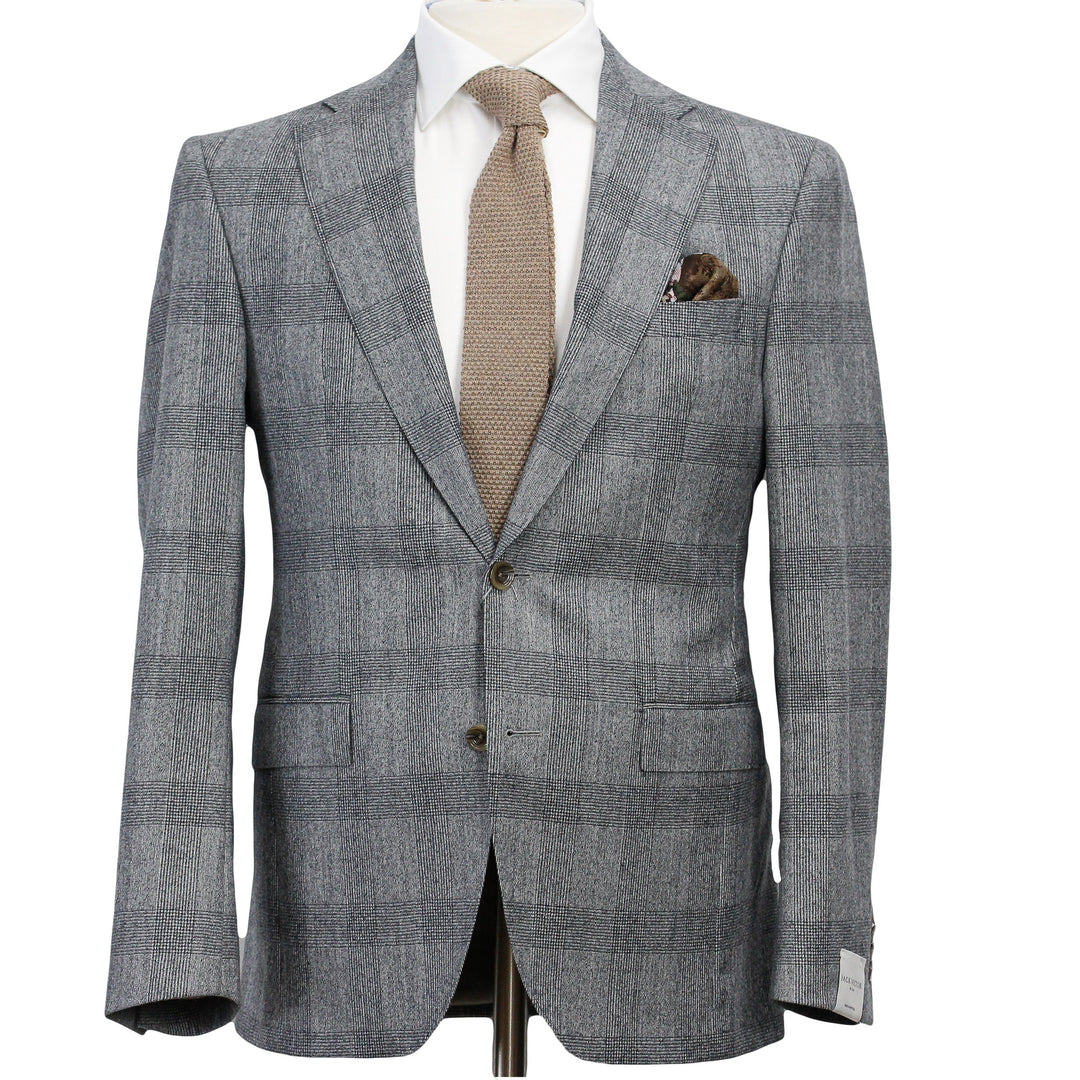 Gray Prince of Wales Wool Esprit Modern Fit Suit - Jack Victor