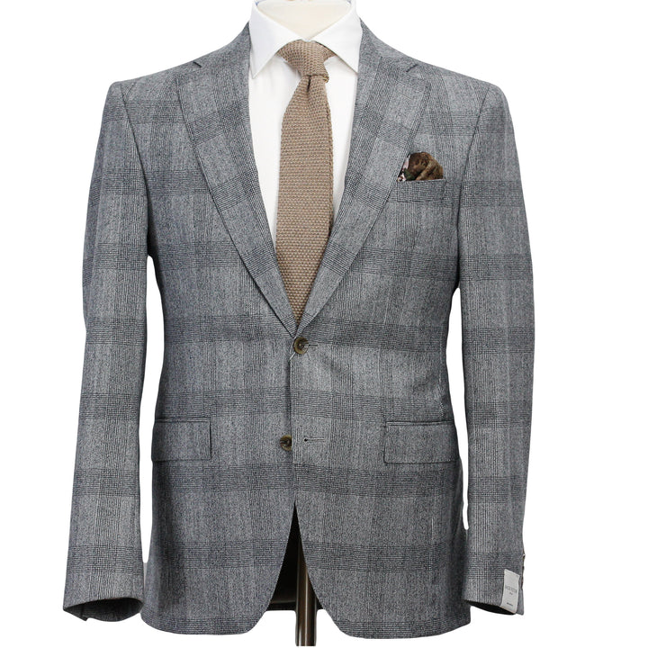Gray Prince of Wales Wool Esprit Modern Fit Suit - Jack Victor