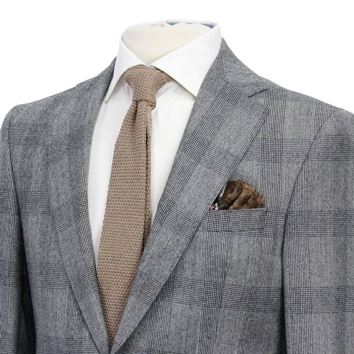 Gray Prince of Wales Wool Esprit Modern Fit Suit - Jack Victor