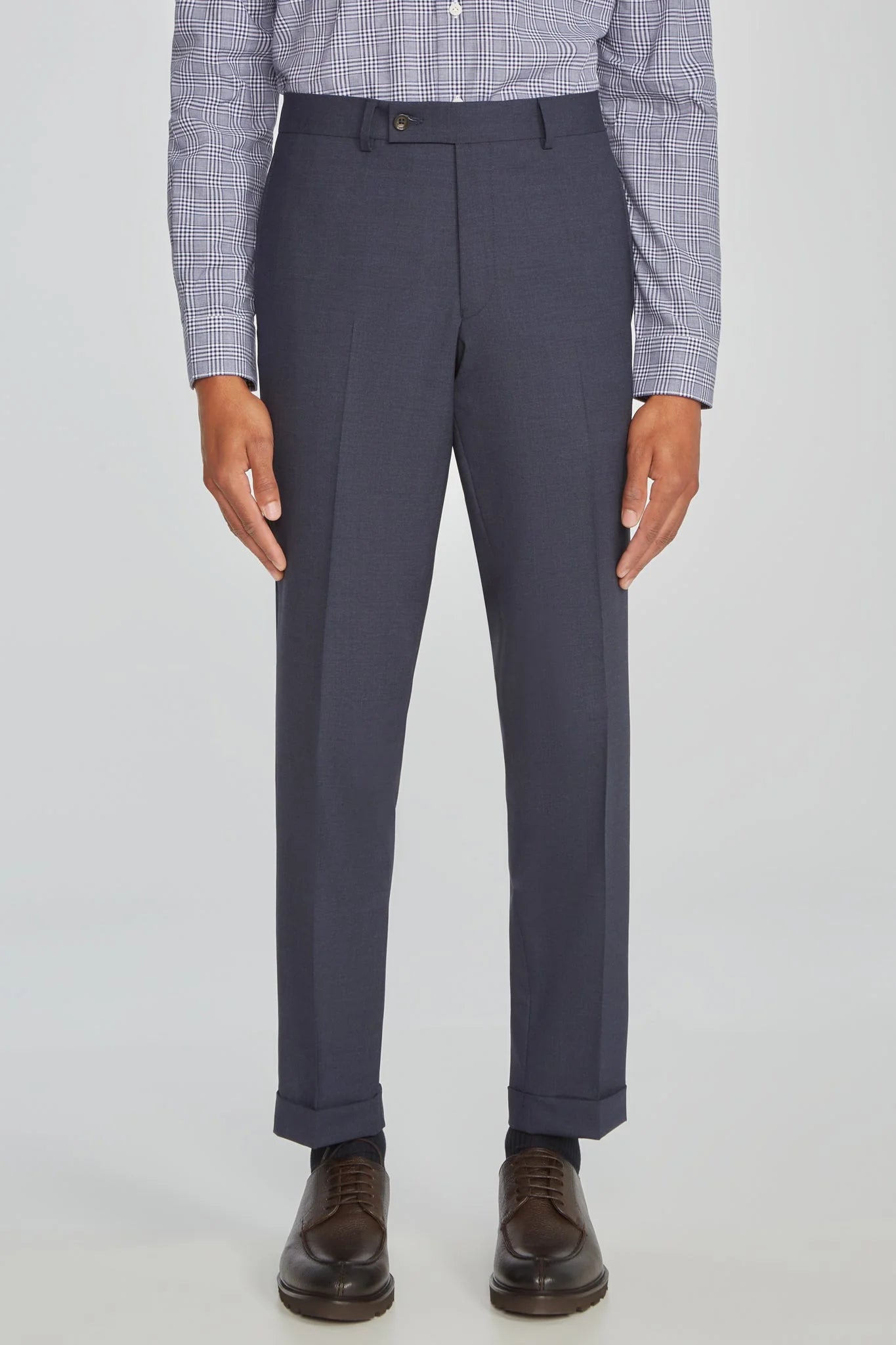 Blue Solid Smart-Twist Wool Stretch Dean Contemporary Fit Suit - Jack Victor
