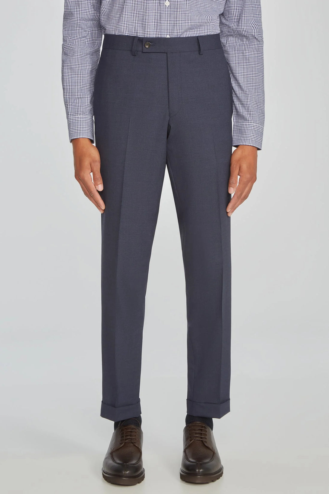 Blue Solid Smart-Twist Wool Stretch Dean Contemporary Fit Suit - Jack Victor