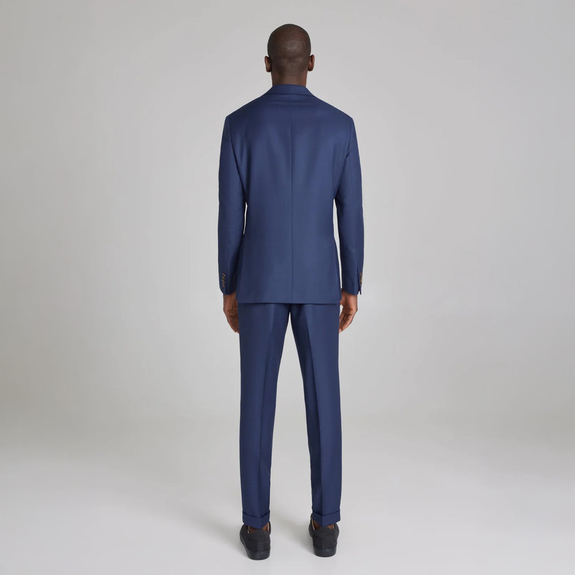 Royal Blue Solid Super 120s Wool Dean Contemporary Trim Fit Suit - Jack Victor