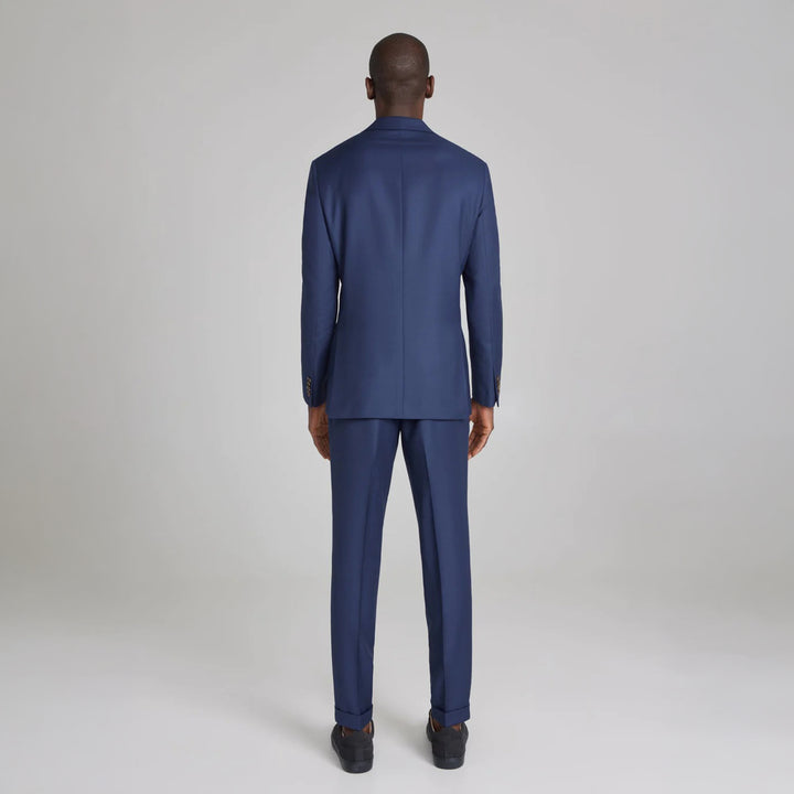Royal Blue Solid Super 120s Wool Dean Contemporary Trim Fit Suit - Jack Victor
