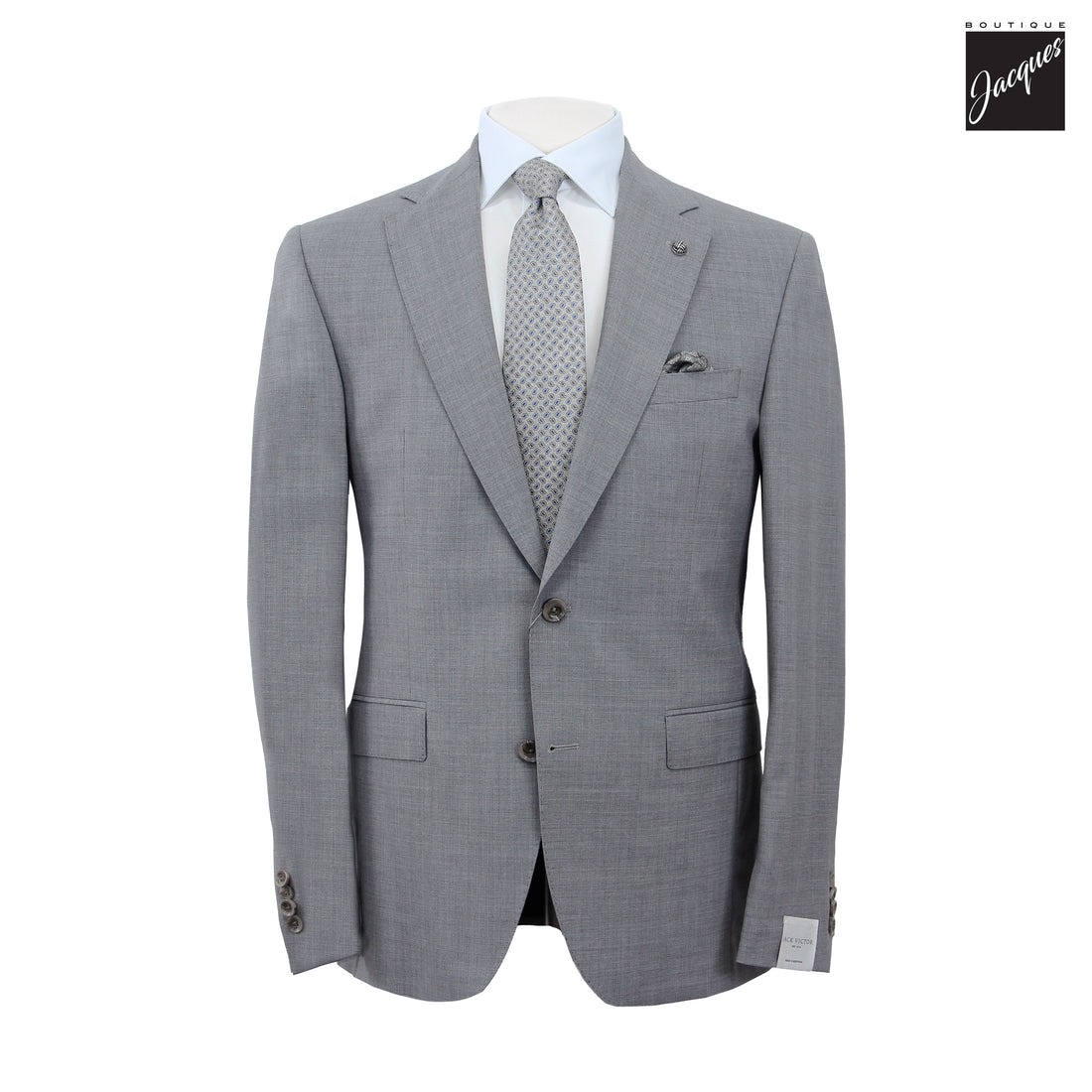 Gray Neat Super 110's Wool Esprit Modern Fit Suit - Jack Victor