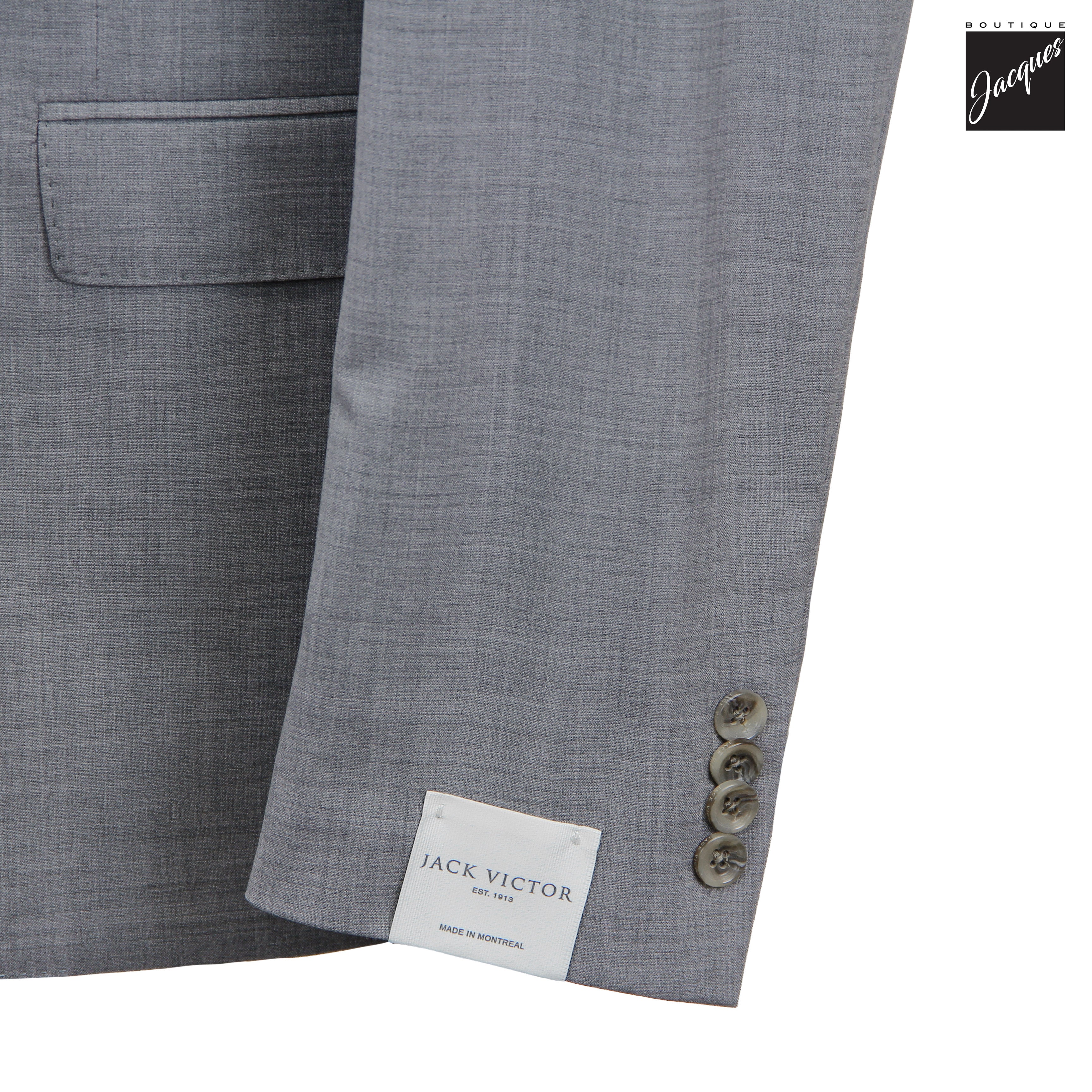 Gray Neat Super 110's Wool Esprit Modern Fit Suit - Jack Victor