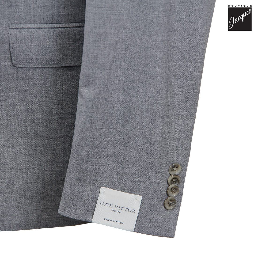 Gray Neat Super 110's Wool Esprit Modern Fit Suit - Jack Victor
