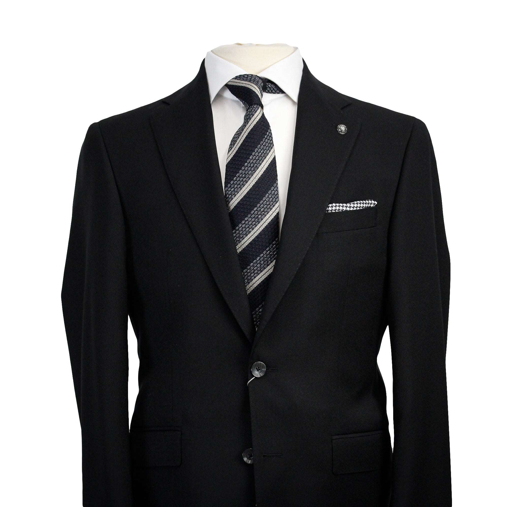 Black Crepe Finish Esprit Modern Fit Suit - Jack Victor