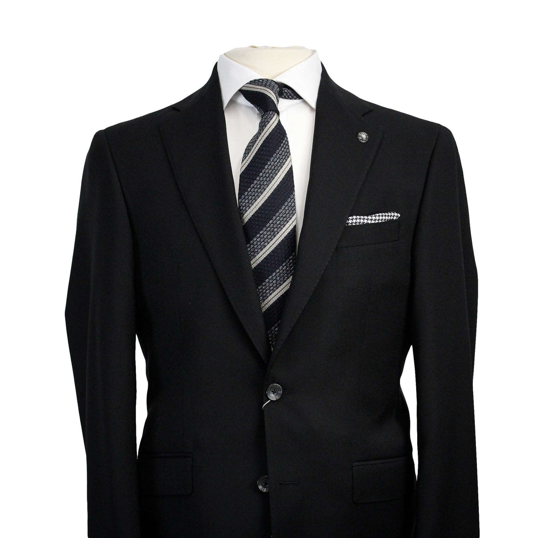 Black Crepe Finish Esprit Modern Fit Suit - Jack Victor