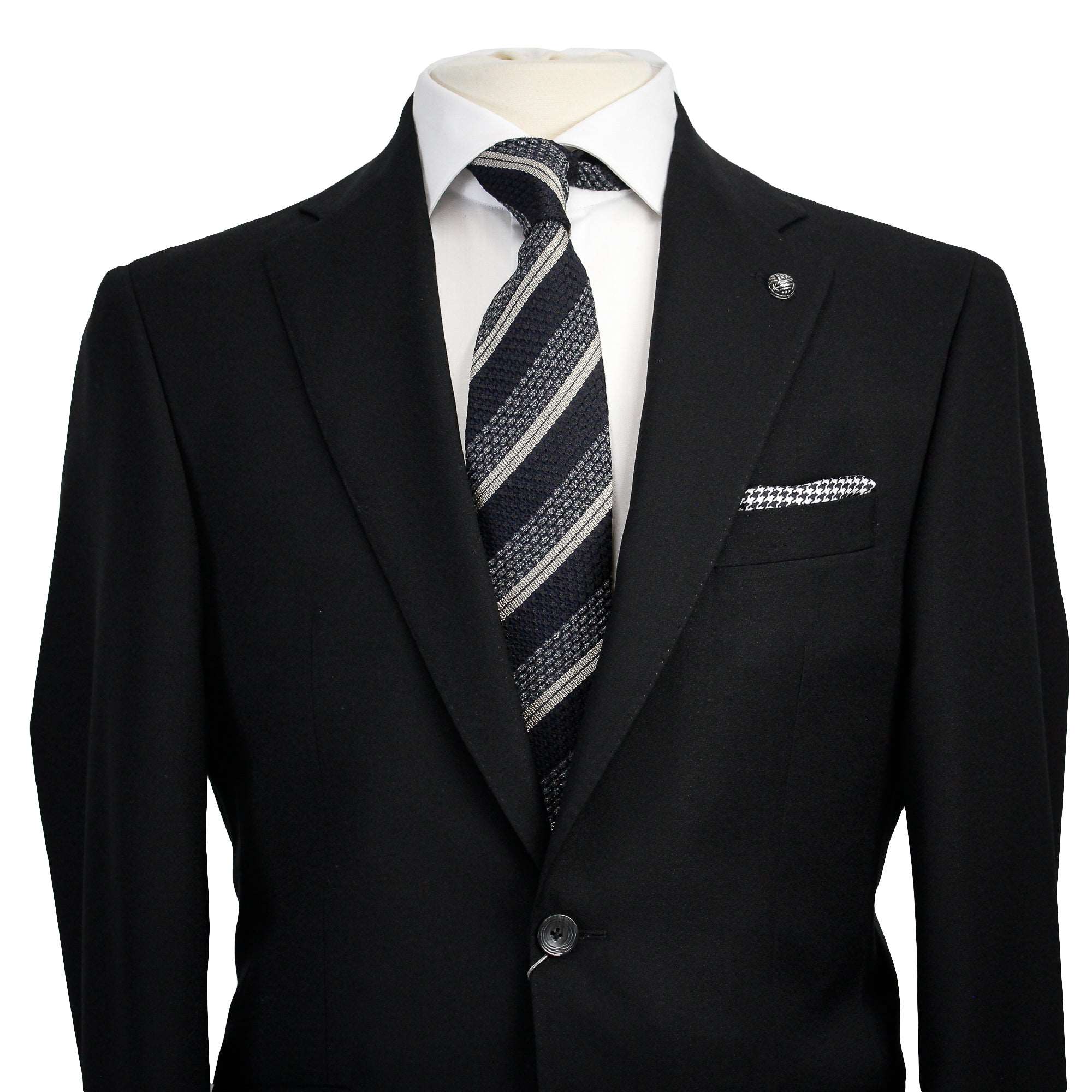 Black Crepe Finish Esprit Modern Fit Suit - Jack Victor