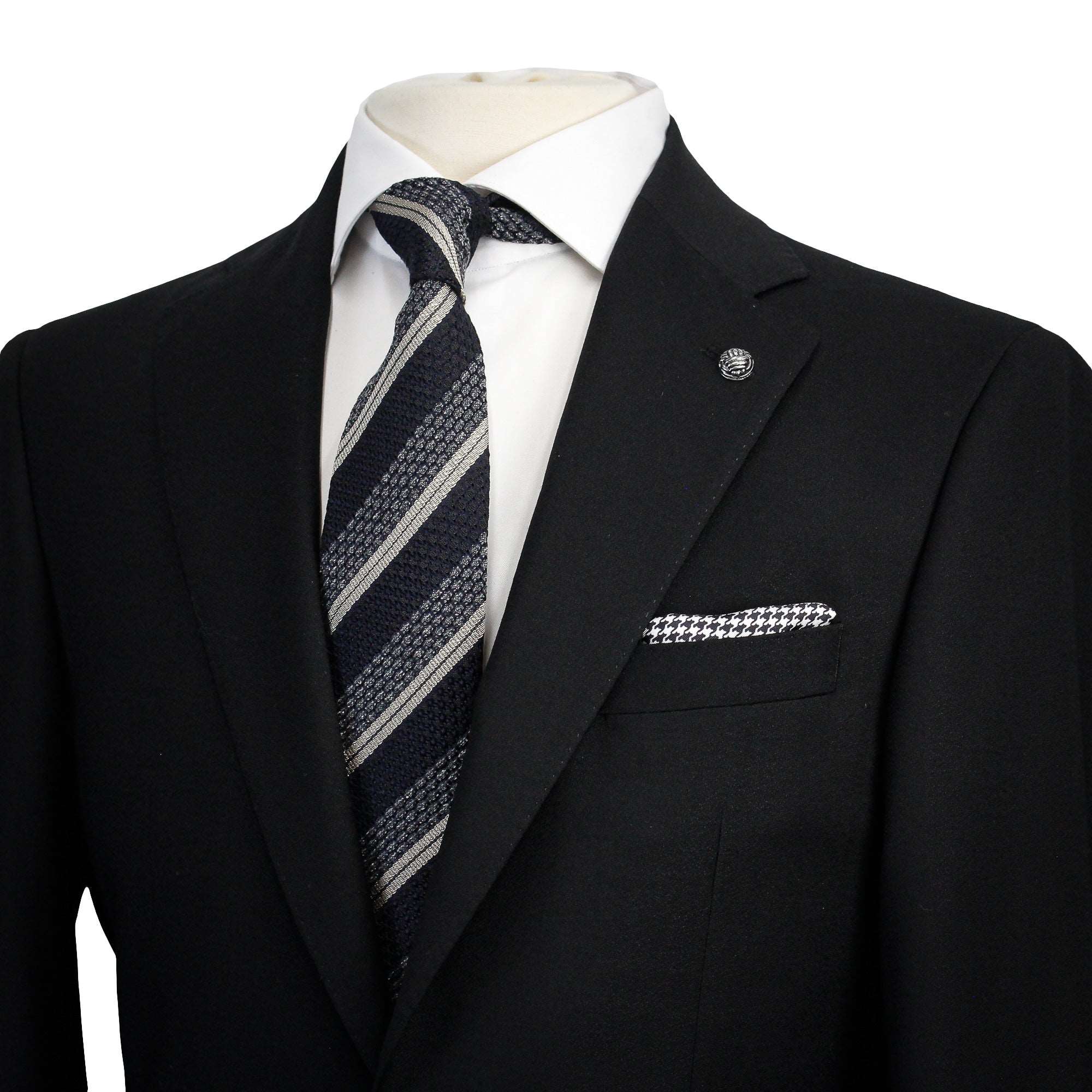 Black Crepe Finish Esprit Modern Fit Suit - Jack Victor