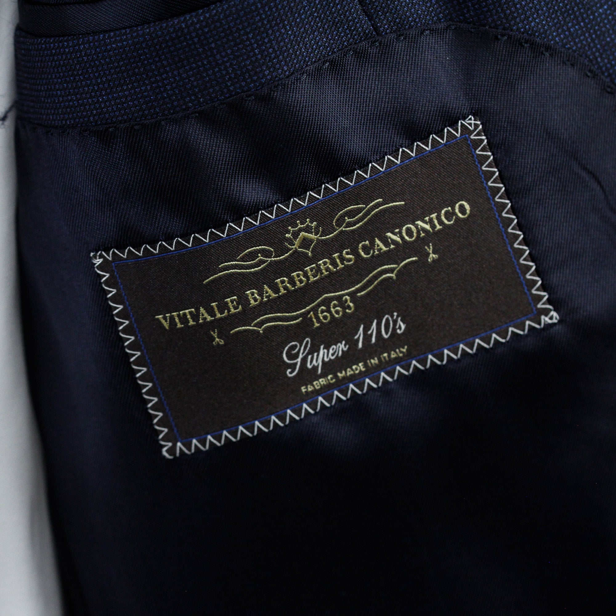Blue Neat Mantua Contemporary Fit Suit - Luigi Bianchi - Boutique Jacques International