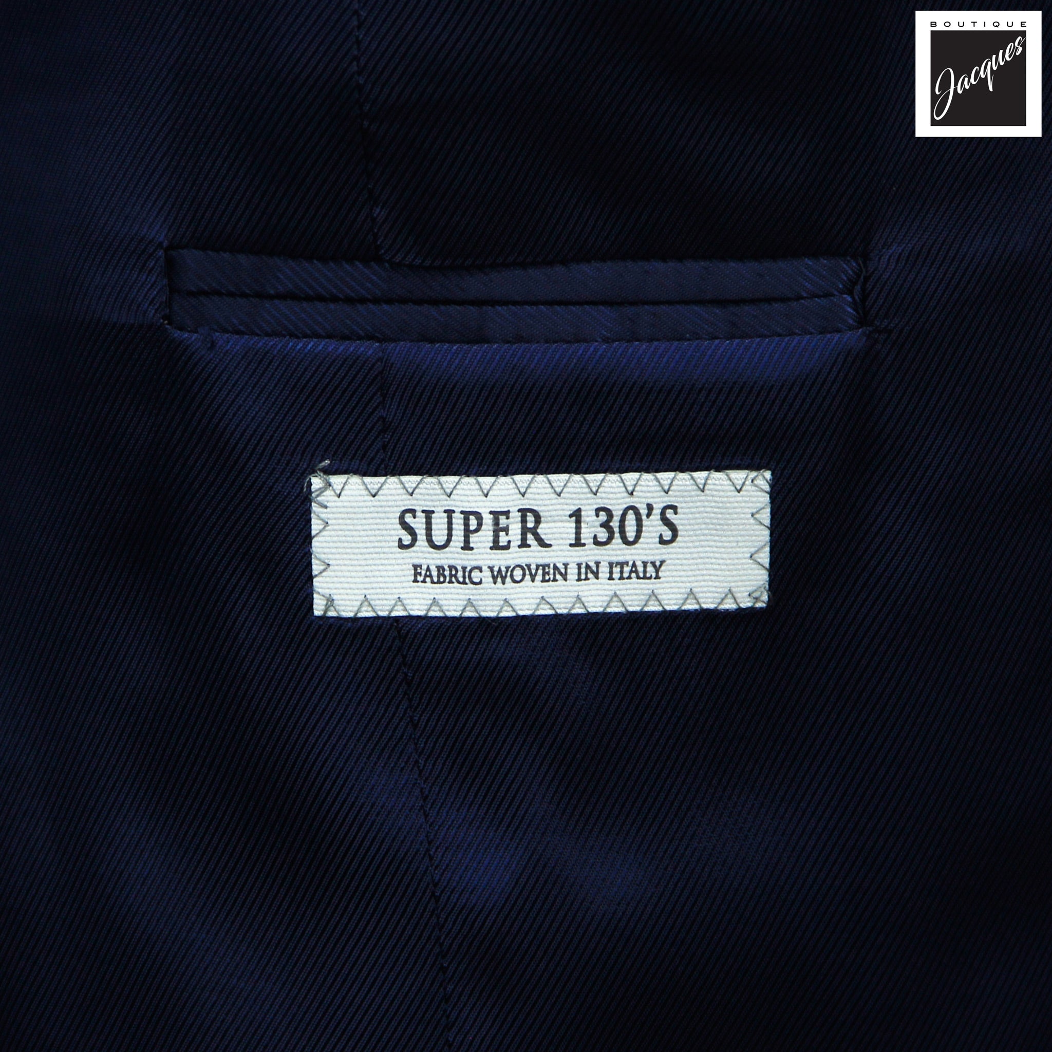 Blue Tonal Check Super 130's Wool Napoli Classic Fit Suit - Jack Victor