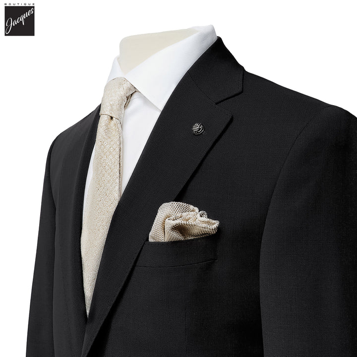 Black Neat Esprit Modern Fit Super 100s Wool Suit - Jack Victor - Boutique Jacques International
