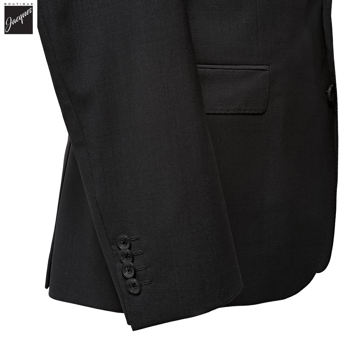 Black Neat Esprit Modern Fit Super 100s Wool Suit - Jack Victor - Boutique Jacques International