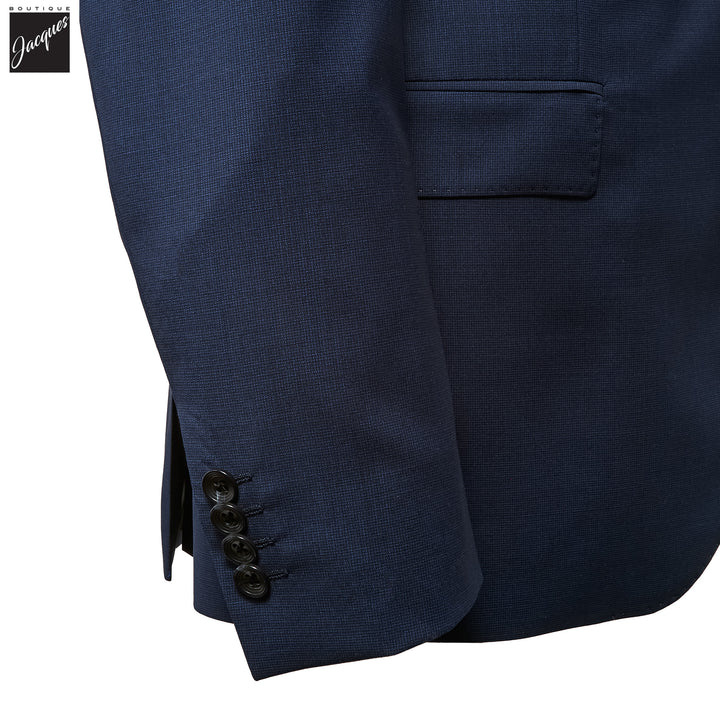 Royal Blue Neat Esprit Modern Fit Super 100s Wool Suit - Jack Victor - Boutique Jacques International